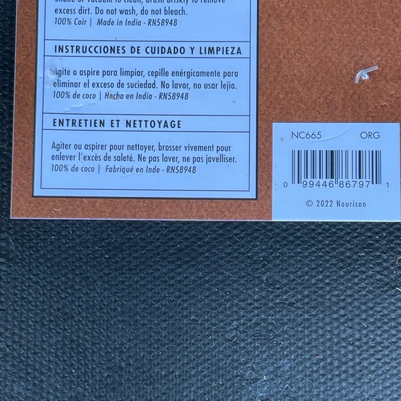 New Nourison COIR Holiday Door Mat - NWT - Picture 6 of 6